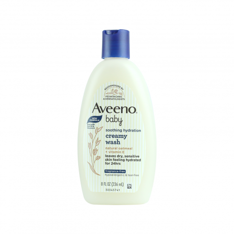 Aveeno Baby Soothing Relief Creamy Wash Fragrance Free 236ml