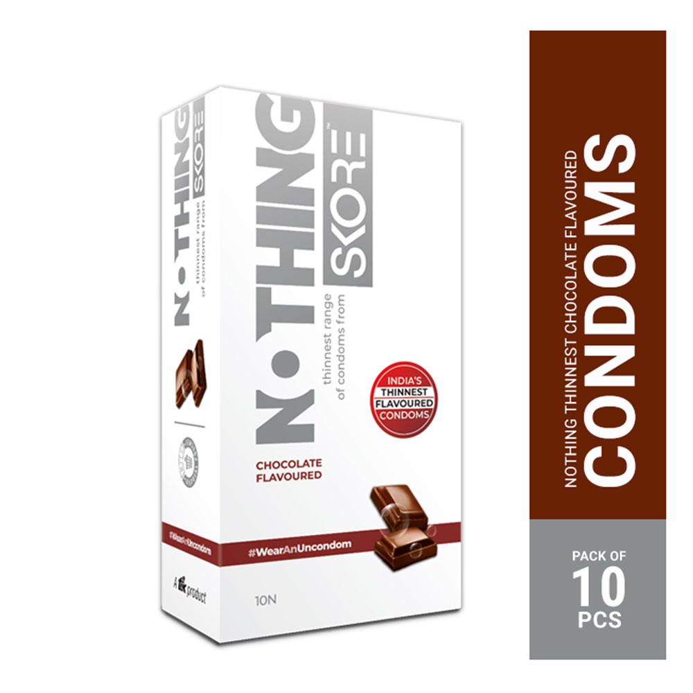Skore Nothing Chocolate Flavored Thinnest Condoms 10pc