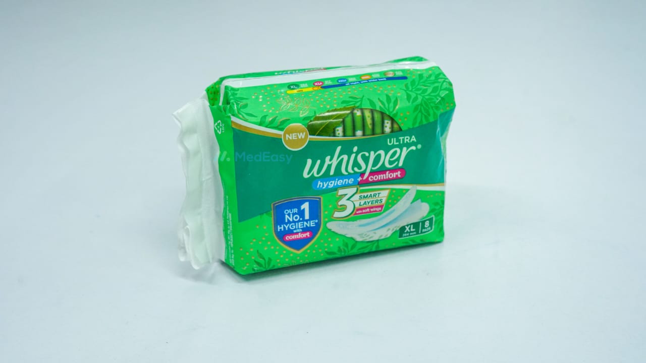 Whisper Ultra Comfort XL 8 Pads