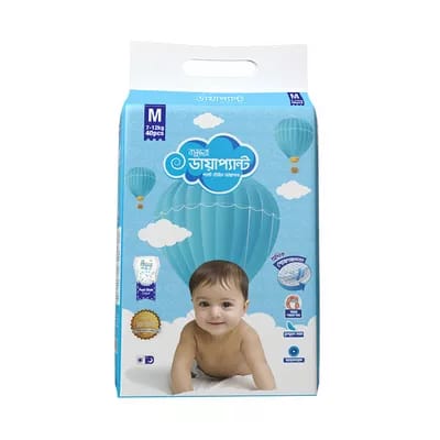 Bashundhara Baby Diaper(Standard Series) M 40s ( 7-12kg)