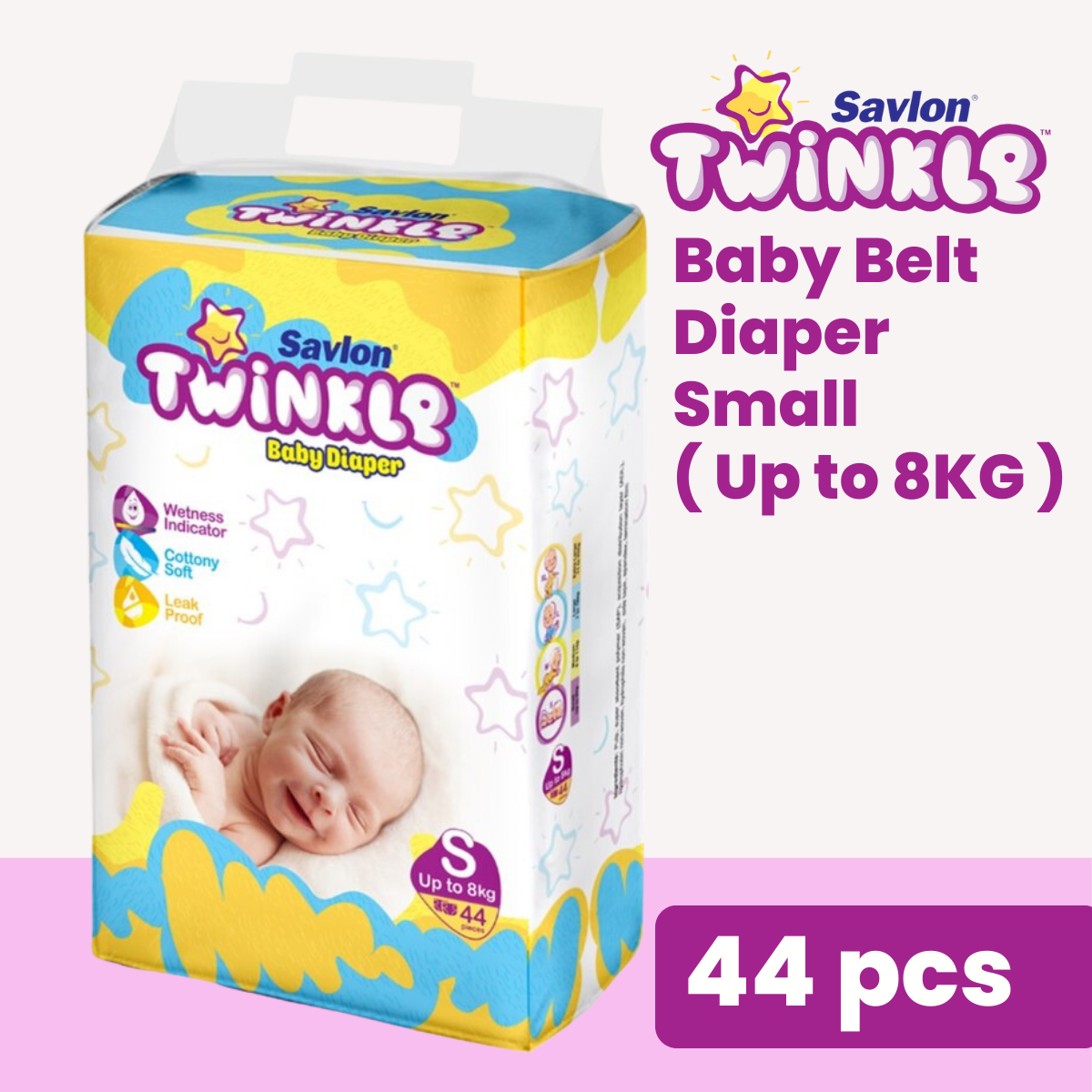 Twinkle Belt Diaper Small 44's Pack